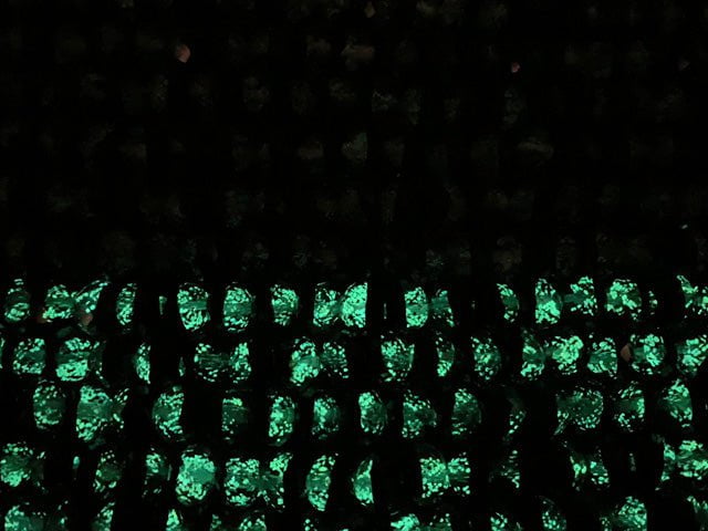 Lampwork Beads Faceted Button Rondelle 10x10x7mm [Black/Luminous type ] half or 1strand beads (aprx.14inch/34cm)