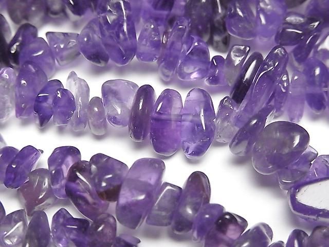 [Video] Amethyst AA+ Chips (Small Nugget) 1-strand beads (approx. 15 inches/37 cm)