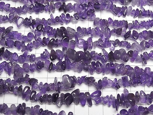 [Video] Amethyst AA+ Chips (Small Nugget) 1-strand beads (approx. 15 inches/37 cm)