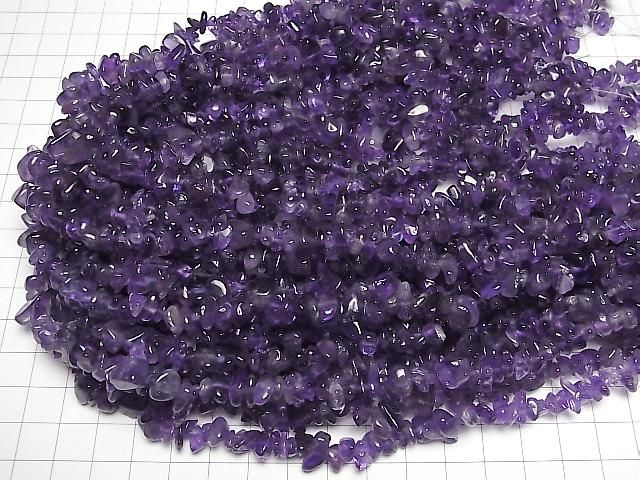 [Video] Amethyst AA+ Chips (Small Nugget) 1-strand beads (approx. 15 inches/37 cm)