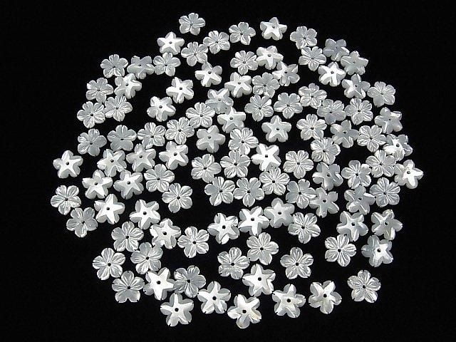 Coquille Blanche Haute Qualité Fleur AAA [6mm] [8mm] [10mm] [12mm] [14mm] Trou Central 3pcs 2,79 $
