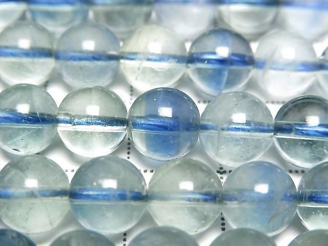 Blue-green Fluorite AAA Round 8mm half or 1strand beads (approx. 15 inches/37 cm)
