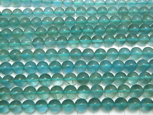 Blue Green Fluorite AAA Round 8mm half or 1strand beads (aprx.15inch / 37cm)
