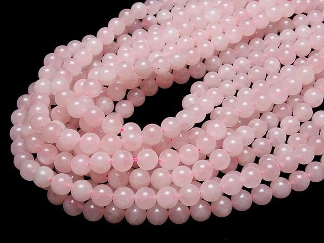 [Video]1strand $4.79! Rose Quartz  Round 8mm 1strand beads (aprx.15inch/37cm)