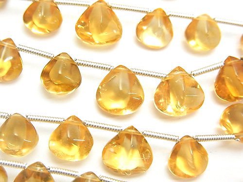 Chestnut Shape, Citrine Gemstone Beads