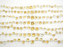 [Video] 1strand $13.99 High Quality Citrine AAA- 4Faceted Chestnut Size Gradation 1strand beads (aprx.6inch / 16cm)