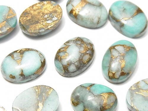 Copper Turquoise & Amazonite Gemstone Beads