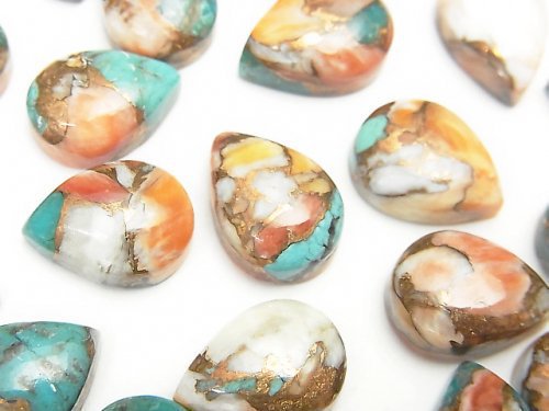 Cabochon, Copper Turquoise & Amazonite Gemstone Beads