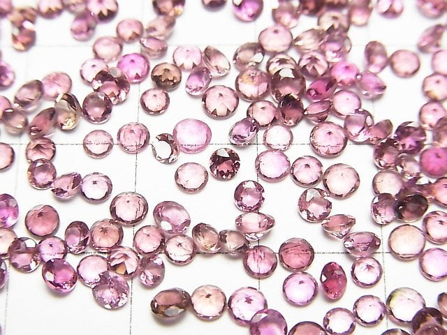 [Video]High Quality Pink Tourmaline AAA Loose stone Round Faceted 3x3mm 10pcs