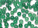 [Video] Green Onyx AAA Half Drilled Hole Round 4mm 10pcs
