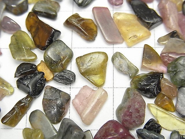 Multicolor Tourmaline AA++ Undrilled Chips 100Grams $5.79- !