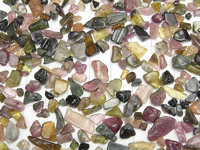 Multicolor Tourmaline AA++ Undrilled Chips 100Grams $5.79- !