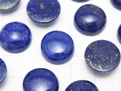 Lapislazuli AA++ Round  Cabochon 14x14mm 3pcs