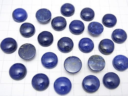 Lapislazuli AA++ Round  Cabochon 14x14mm 3pcs