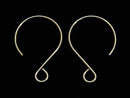 14KGF Earwire 23x16mm Gauge Approx 0.6mm 1pair
