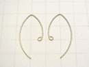 14KGF Earwire 32x17mm Sparkle 1pair