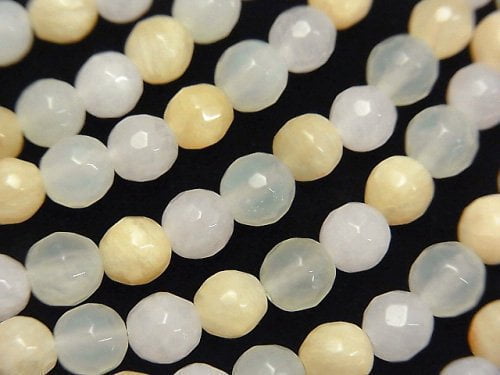 Faceted Round, Mixed Stone Gemstone Beads