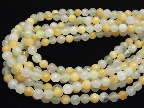 [Video] Mixed Stone  128Faceted Round 8mm 1strand beads (aprx.15inch/38cm)