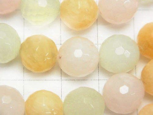 [Video] Mixed Stone  128Faceted Round 10mm half or 1strand beads (aprx.15inch/38cm)