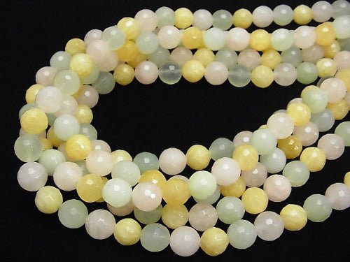 Mixed Stone  128Faceted Round 10mm half or 1strand beads (aprx.15inch/38cm)