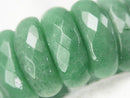Green Aventurine 2 Hole Faceted Oval 25x9x8mm 1strand (Bangle Bracelet)