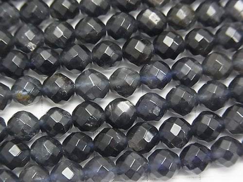 [Video] Iolite AA+ 64Faceted Round 6mm half or 1strand beads (aprx.15inch/38cm)