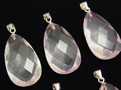 Accessories, Pear Shape, Pendant, Rose Quartz Gemstone Beads