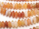 1strand $11.79! Mix Carnelian Rondelle 8x8x4mm 1strand beads (aprx.15inch / 38cm)