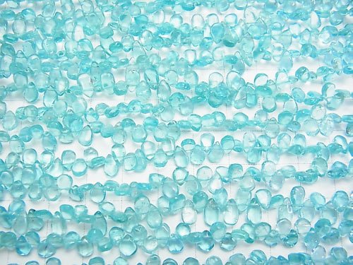 [Video] High Quality Apatite AA++ Pear shape (Smooth)  half or 1strand beads (aprx.7inch/18cm)