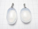 High Quality Moonlight Quartz AAA 'Oval Pendant Silver925 1pc