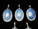 High Quality Moonlight Quartz AAA 'Oval Pendant Silver925 1pc