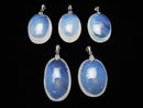 High Quality Moonlight Quartz AAA 'Oval Pendant Silver925 1pc