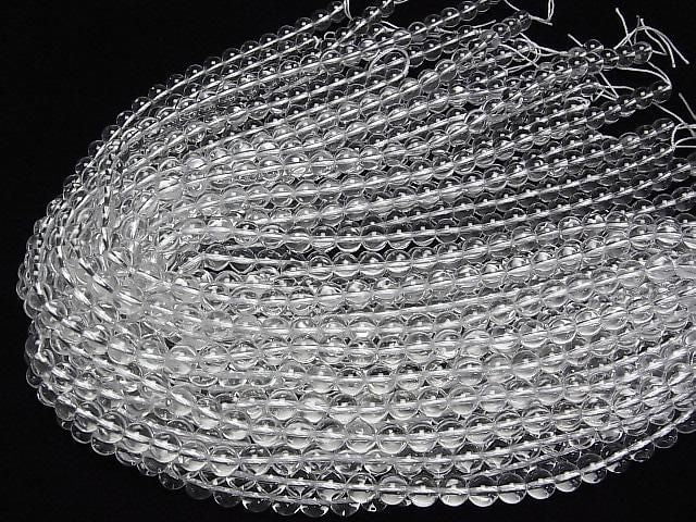 [Video] Crystal Quartz AAA Round 8mm 1/4 or 1strand beads (approx. 15 inches/38 cm)