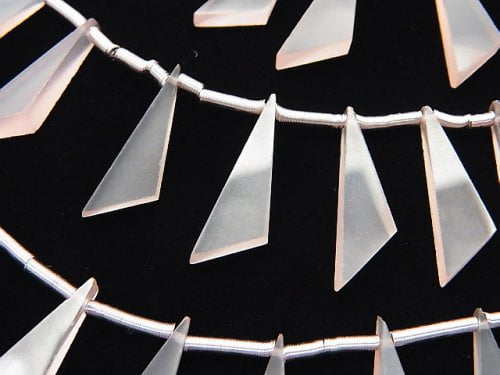 Chalcedony, Triangle Gemstone Beads