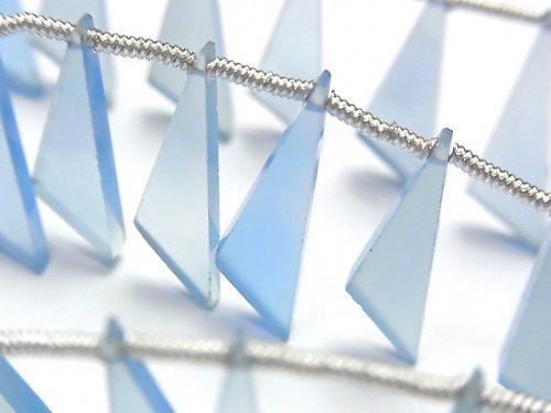 Chalcedony, Triangle Gemstone Beads