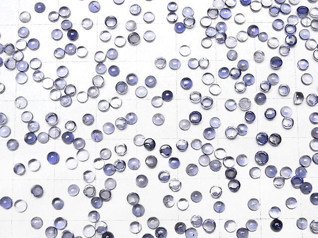 [Video] High Quality Iolite AAA Round Cabochon 3x3mm 20pcs $4.79!