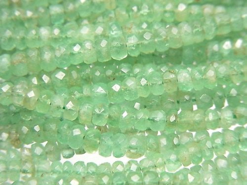 Emerald, Roundel Gemstone Beads