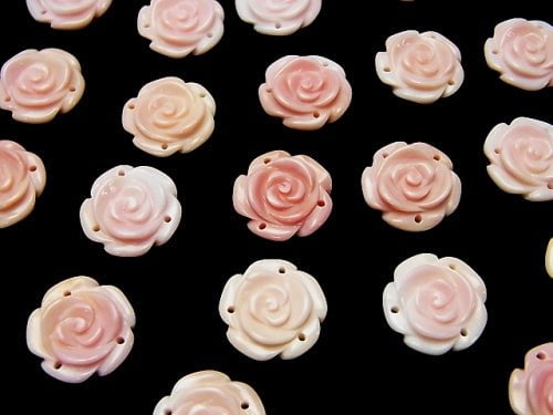 [Video] Queen Conch Shell AAA Rose 15mm [3 holes] 1pc $3.79!