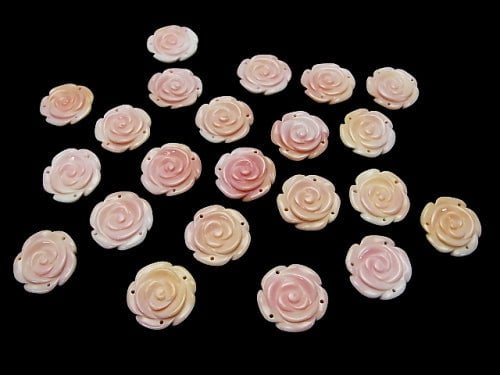 [Video] Queen Conch Shell AAA Rose  20mm [3 holes] 1pc $4.79!