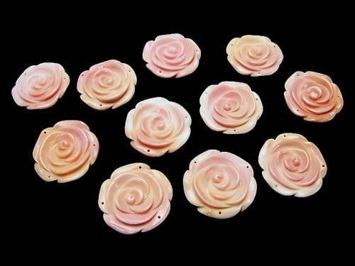 [Video] Queen Conch Shell AAA Rose  30mm [3 holes] 1pc $7.79!