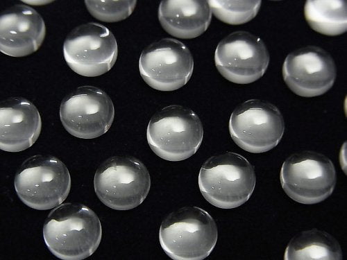 Cabochon, Crystal Quartz Gemstone Beads