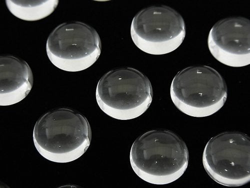 Cabochon, Crystal Quartz Gemstone Beads