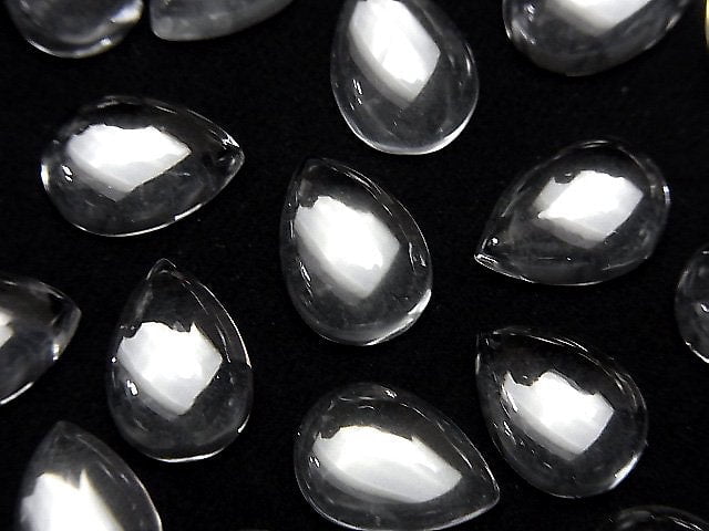 Cabochon, Crystal Quartz Gemstone Beads