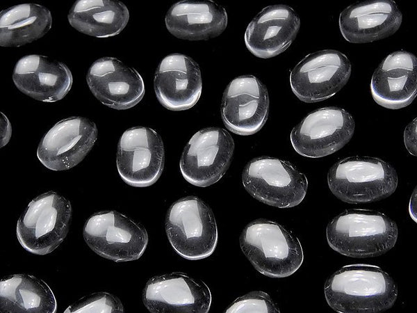 Cabochon, Crystal Quartz Gemstone Beads