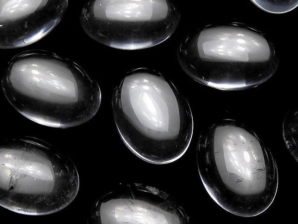 Cabochon, Crystal Quartz Gemstone Beads