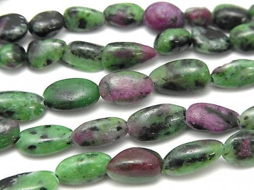 Nugget, Ruby in Zoisite Gemstone Beads