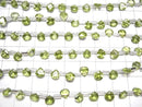 [Video]High Quality Peridot AAA Chestnut Faceted 6x6mm half or 1strand (18pcs )