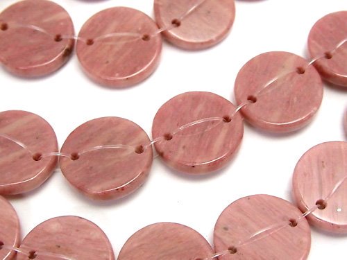 Coin, Siliceous Schist Gemstone Beads