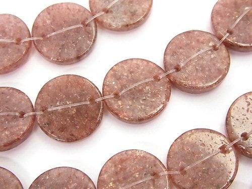 Coin, Moscovite Gemstone Beads