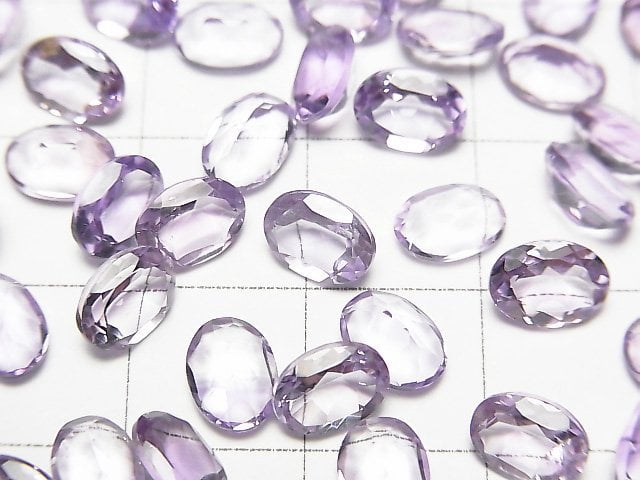 [Video]High Quality Amethyst AAA Loose stone Oval Faceted 7x5mm 10pcs